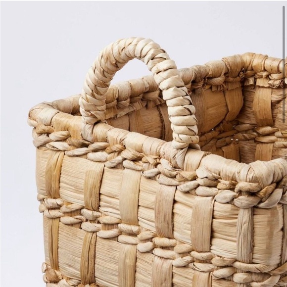 Natural Banana Woven Rectangular Floor Basket - Threshold NWT - Picture 3 of 4